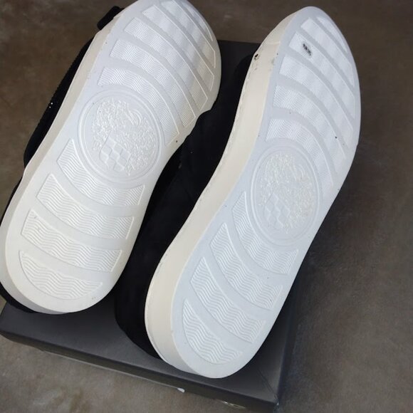 Vince Camuto Barita Black Suede Rhinestone Slip-On Sneakers 9.5 Wide Holiday - Picture 12 of 16